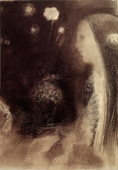 Dans le rêve. Gravure par Odilon Redon (1840-1916) 1879 Paris, collection privée - Odilon Redon