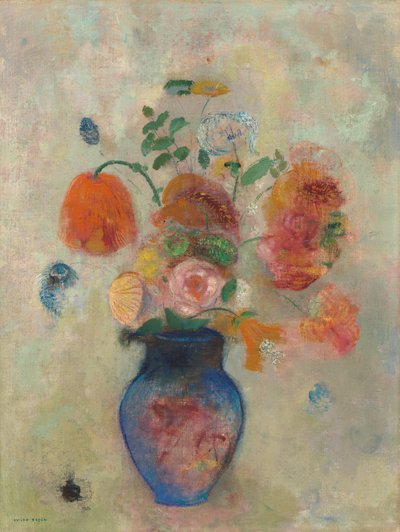 Grand vase avec fleurs, vers 1912 - Odilon Redon