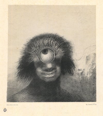 Le polype difforme flottait sur les rivages, sorte de cyclope souriant et hideux - Odilon Redon