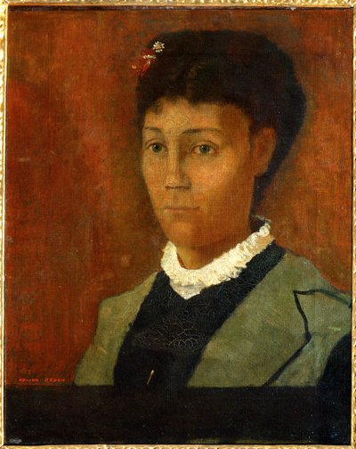Mme Odilon Redon, née Camille Falte (peinture sur toile) - Odilon Redon