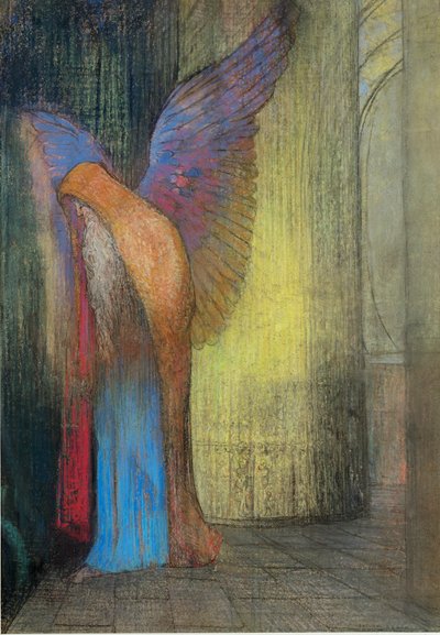 Vieil homme avec des ailes - Odilon Redon