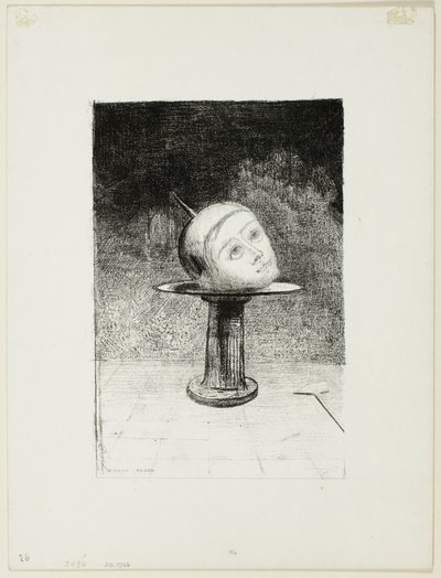 Sur le plat, planche dix de En rêves - Odilon Redon