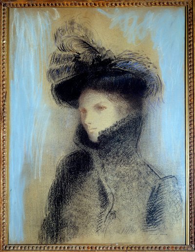 Portrait de la céramiste Marie Botkin, pastel par Odilon Redon - Odilon Redon