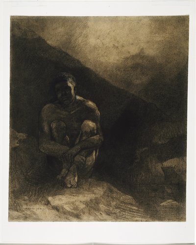 Homme primitif, 1872 - Odilon Redon