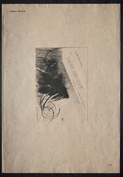 La Tentation de Saint Antoine Première Série : Couverture, 1888 - Odilon Redon