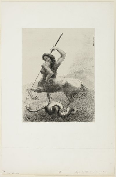Il y avait des luttes et des victoires vaines, planche 6 de 8 de "Les Origines" - Odilon Redon