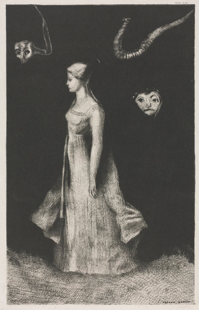 Obsession, 1894 - Odilon Redon Printer: Monrocq