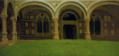 Ancien cloître florentin, vers 1864-65 - Odoardo Borrani