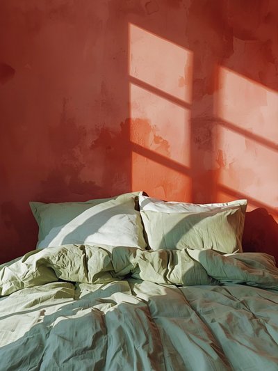 Chambre verte baignée de soleil - Ohkimiko