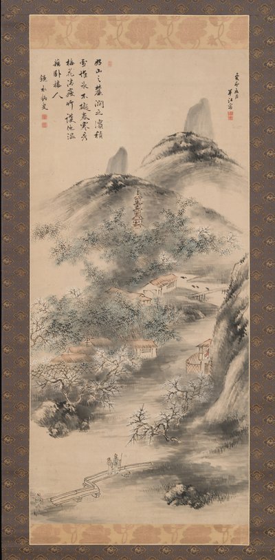 Bambou et Prunier au Début du Printemps, 1843 - Okada Hanko