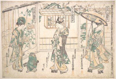 Triptyque de jeunes hommes - Okumura Masanobu