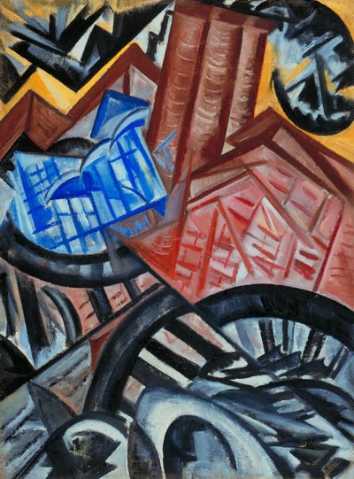 Usine et le pont - Olga Rozanova