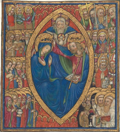 Couronnement de la Vierge avec la Trinité et les Saints - Olivetan Master