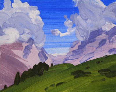 Loèche-les-Bains 24, 2012 (acrylique sur toile) - Olivier Morel