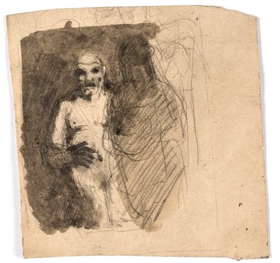 Étude de composition de deux figures se faisant face - Oluf Hartmann