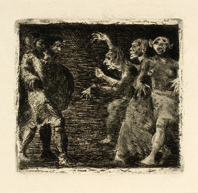 Macbeth et les sorcières - Oluf Hartmann