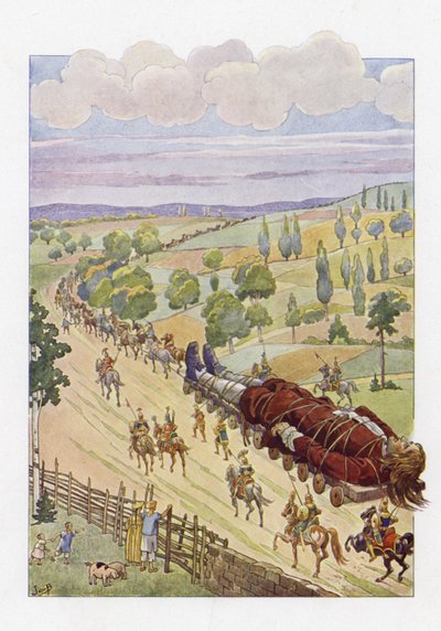 Illustration pour Les Voyages de Gulliver - Onfray de Breville Job