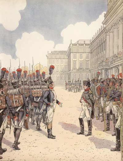 Napoléon approché par un lieutenant nerveux lors d