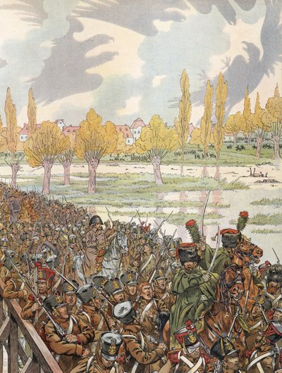 Napoléon traversant le pont d