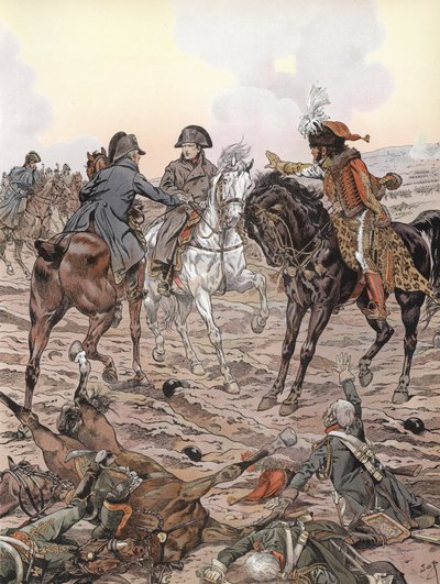 Napoléon pendant la bataille d