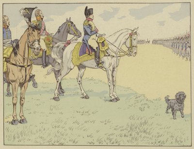 Napoléon passant en revue l