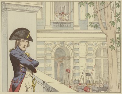 Napoléon voit le roi Louis XVI pour la deuxième fois, le 20 juin 1792 - Onfray de Breville Job