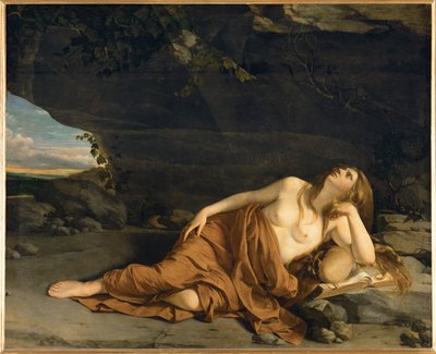 Marie Madeleine repentante (peinture sur toile) - Orazio Gentileschi