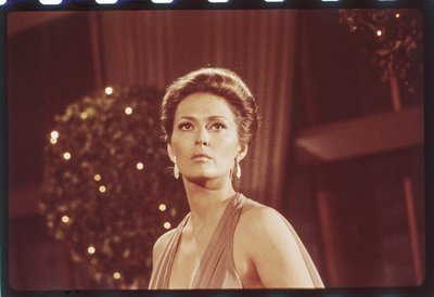 Faye Dunaway sur le plateau de 