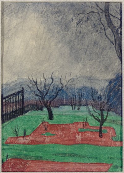 Champ au coucher du soleil - Oscar Florianus Bluemner