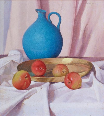 Composition avec pommes et pichet, vers 1940-41 - Oscar Ghiglia