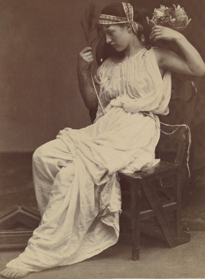 Flora contemplant la vanité, 1860 - Oscar Gustav Rejlander