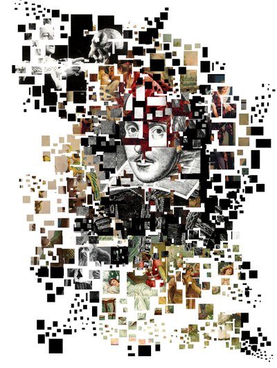 Collage de William Shakespeare (impression) - Oscar Vila Nieto