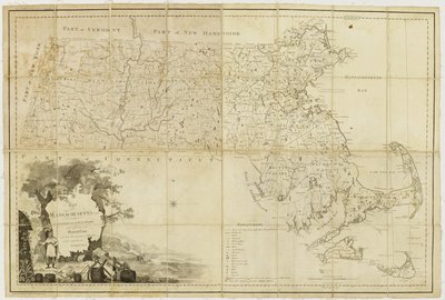 Carte du Massachusetts propre : compilée à partir de relevés réels - Osgood Carleton