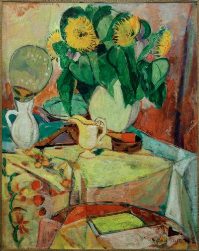 Nature morte avec tournesols - Oskar Moll