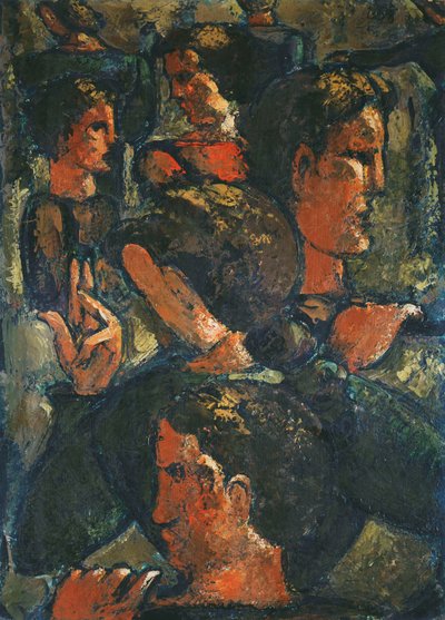 Groupe de figures avec main levée - Oskar Schlemmer