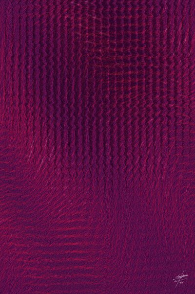 Tissu Deep Purple à motifs ondulés - Osvaldo Russo
