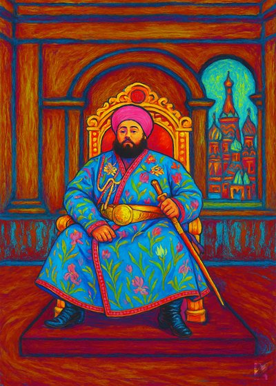 Le roi majestueux sur son trône - Osvaldo Russo