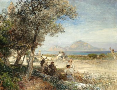 Vue sur le golfe de Naples - Oswald Achenbach