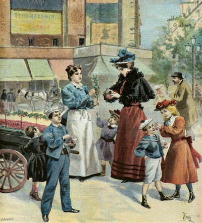 Paris au printemps, 1895 (Illustration) - Oswaldo Tofani