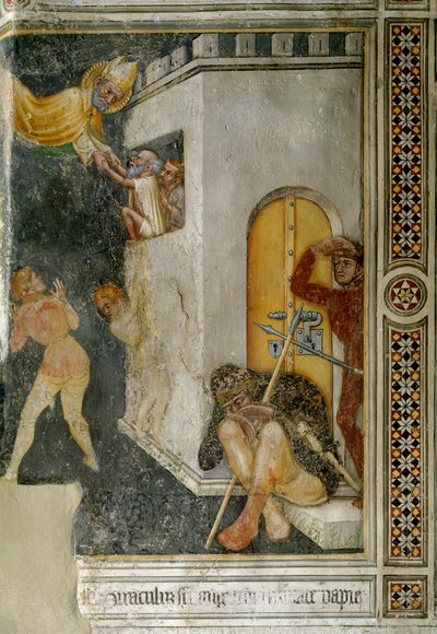 Miracle de Saint Augustin, un prisonnier innocent est libéré - Ottaviano Nelli