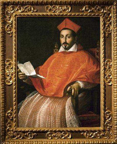 Portrait du cardinal Scipione Borghese (Scipione Caffarelli-Borghese) (1577-1633) par Ottavio Leoni - Ottavio Mario Leoni