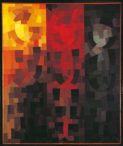 France, Paris, Composition décembre 1935, dessin pour un triptyque - Otto Freundlich