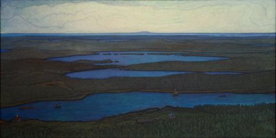 Sur la forêt et le lac - Otto Hesselbom