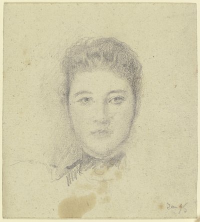 Portrait de Mademoiselle Martin - Otto Scholderer