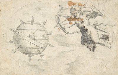 Cupidon tirant des flèches sur le globe terrestre - Otto van Veen.
