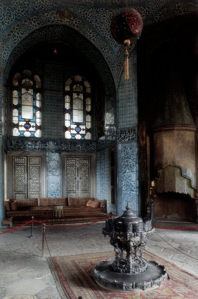 Architecture, Art ottoman : Palais de Topkapi (Topkapi Saray) résidence urbaine principale et officielle du sultan ottoman de 1465 à 1853. Palais construit entre 1475-1478. Turquie, Istanbul. - Ottoman School