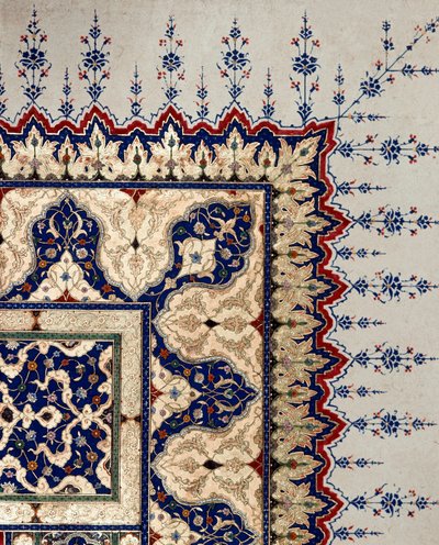 Art ottoman: détail de page du codex B 373 - Ottoman School