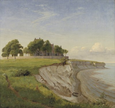 Église de Højerup sur les falaises de Stevns, Zélande - P.C. Skovgaard