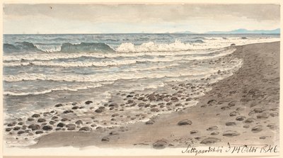 Rivage avec vue sur le Kattegat vers Kullen - P.C. Skovgaard
