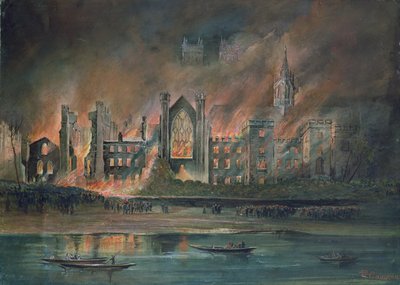 Incendie des Chambres du Parlement, 16 octobre 1834 - P.T. Cameron